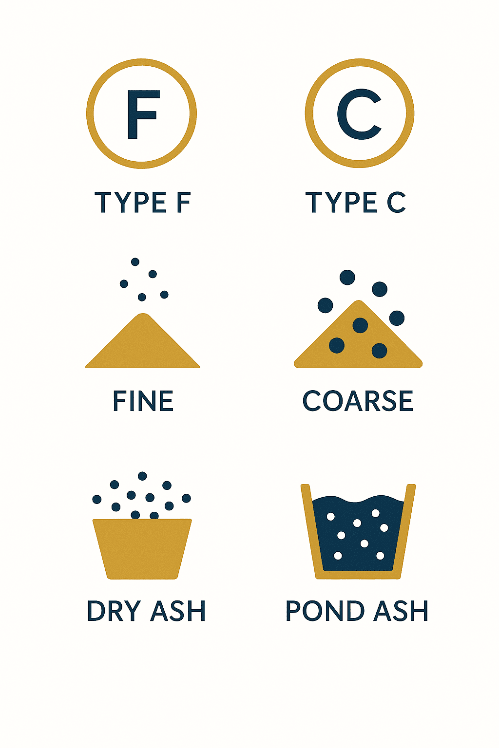 Types of Flyash